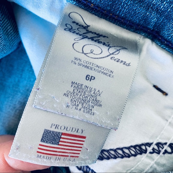 NYDJ Very High Waist Flare Blue Jeans - Picture 5 of 8